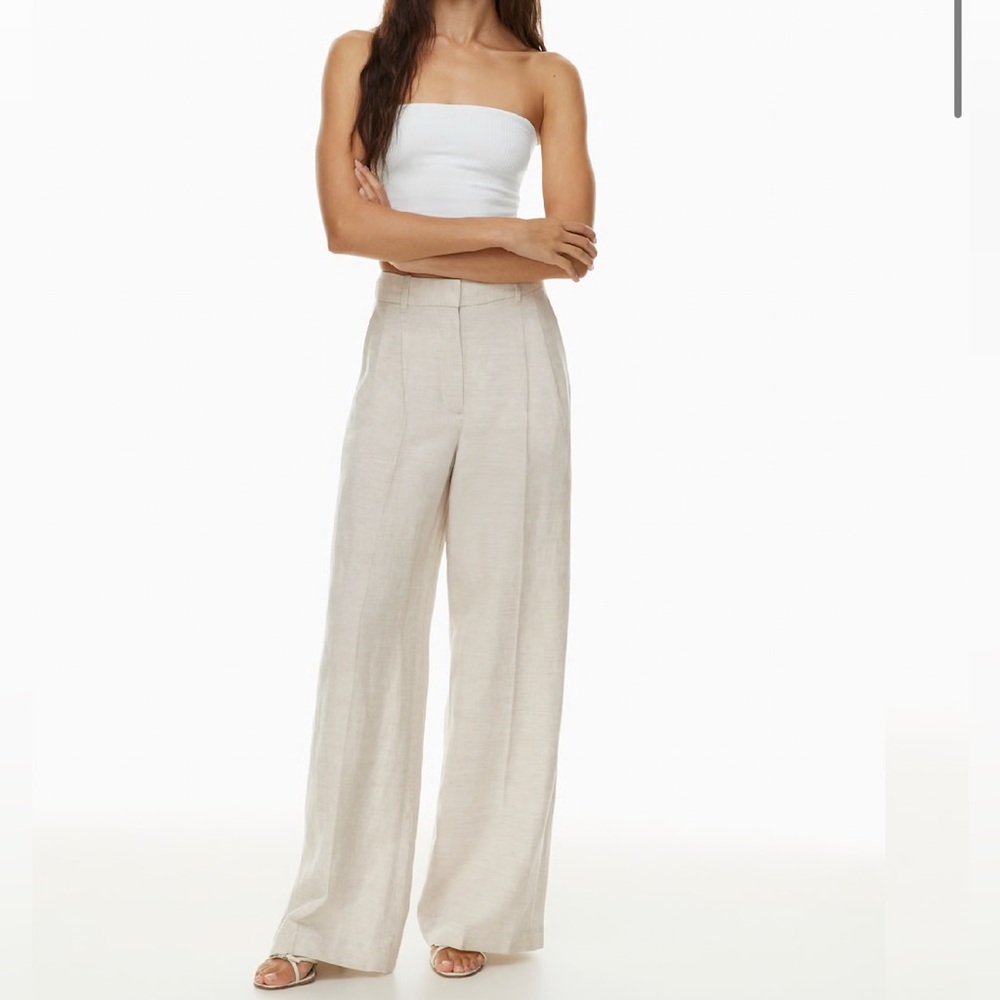 Aritzia Effortless Pant - Linen (Wider) Size 0